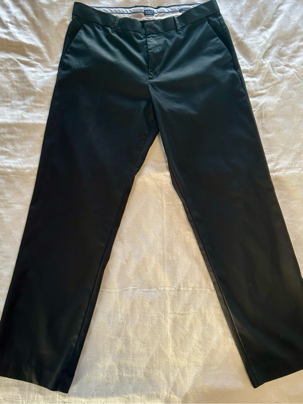 Gap Men’s Tailored Khakis Pants Relaxed Fit Black Chinos (34x34)